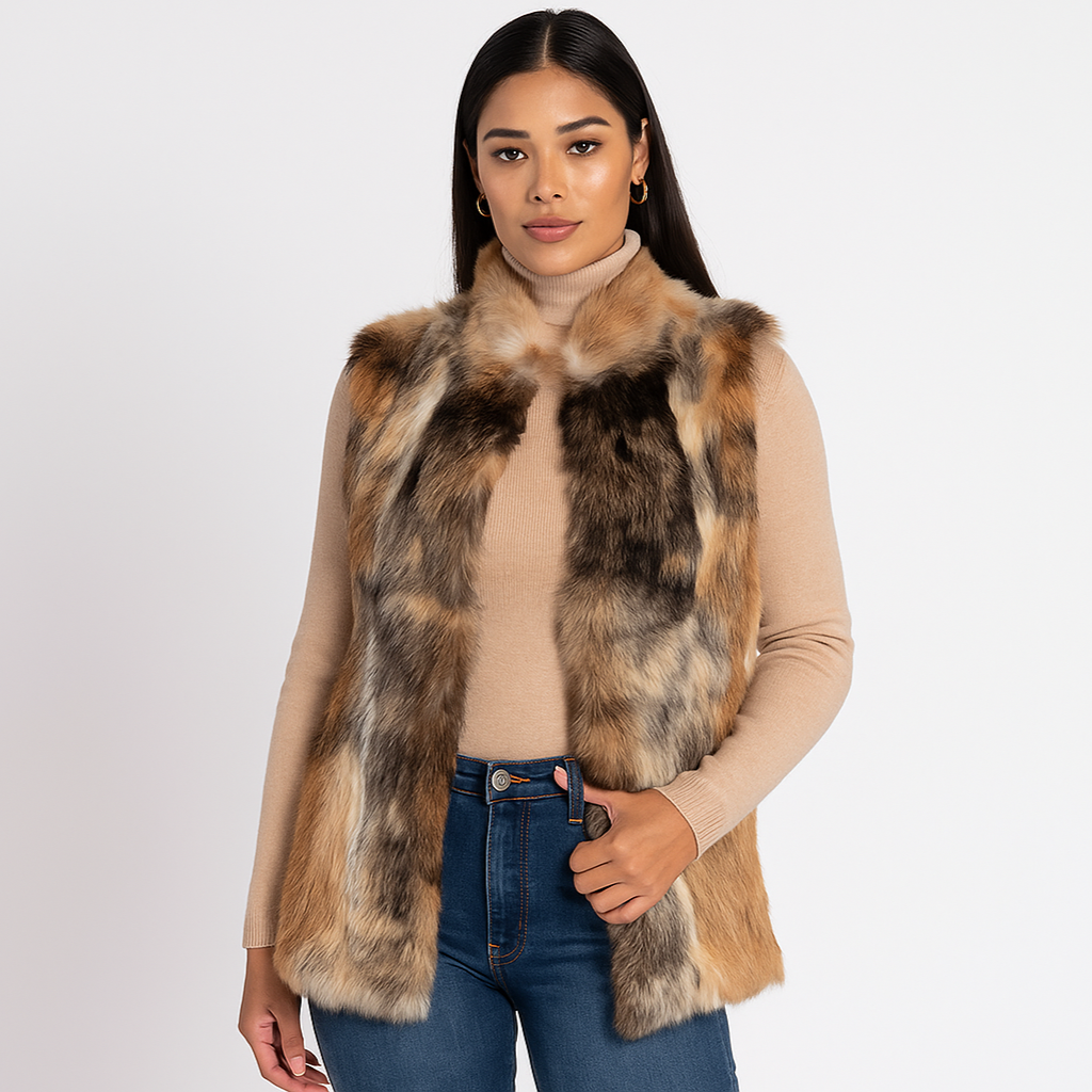 CHALECO CON PELO COMPLETO