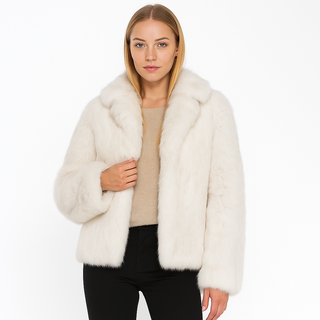 SACO PIEL DE CONEJO NATURAL